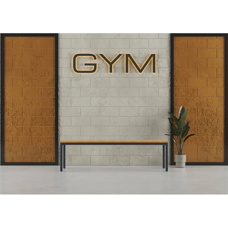 furni24 Sitzbank für Umkleideräume BxHxT: 150 x 42 x 40 cm, Umkleidesitzbank, Umkleidebank, Garderobenbank, Sportbank, Bank mit Echtholz für Fitnessstudio – Bild 1