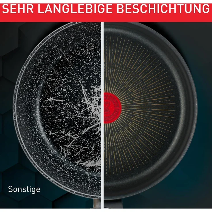 Tefal G25919 Unlimited On Wokpfanne | 28 cm | mit kratzfester Titanium Antihaft-Beschichtung | Thermo-Signal | PFOA-frei | geeignet für alle Herdarten, auch für Induktionsherde | schwarz – Bild 4