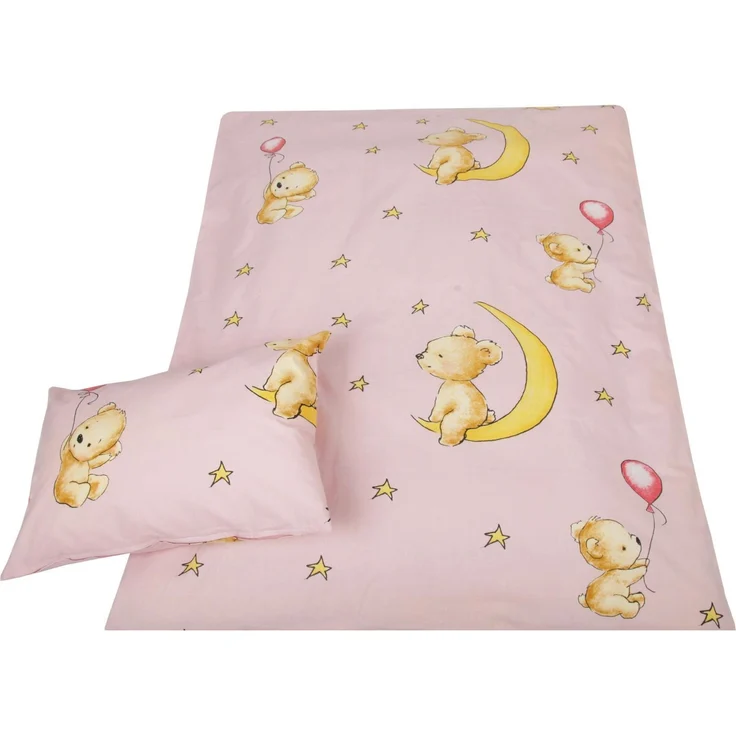 Kinder Betten-Set inkl. Bettwäsche 100x135cm / 40x60cm Bärchen Rosa – Bild 8
