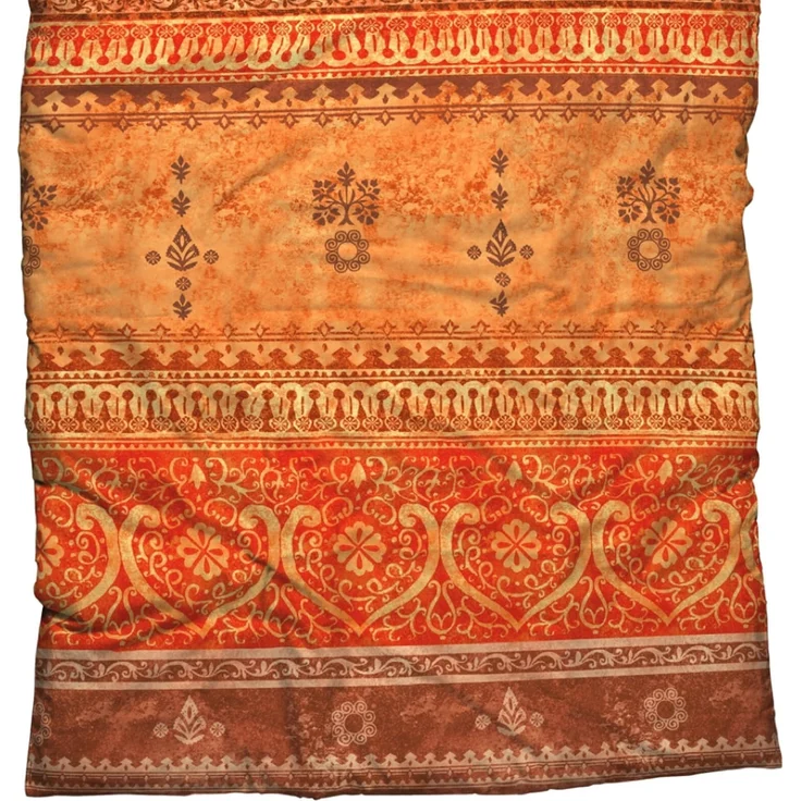 CASATEX Bettwäsche Indi Terra-Orange Biber 200 x 220 + 2x 80 x 80 cm – Bild 3