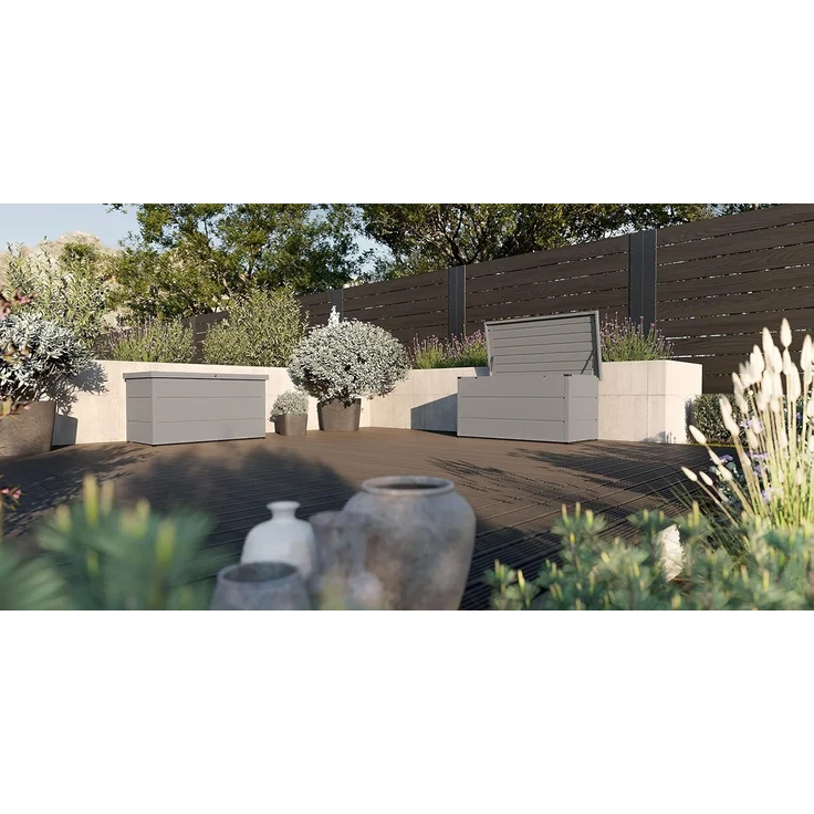Hörmann Ecostar Gerätebox, Gartenbox, Kissenbox, grau, 500 l – Bild 7
