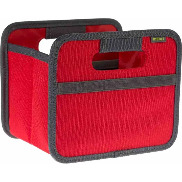 Meori Aufbewahrungsbox Klappbox Ordnungssystem Faltbox Mini 1,8 l Hibiskus rot Uni