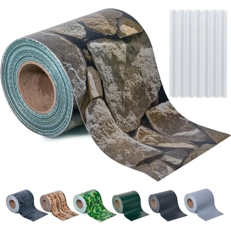Sichtschutzstreifen Zaun 35 m x 19 cm inkl. 20 Clips, Sichtschutz Zaunfolie PVC Sichtschutzstreifen Doppelstabmatten für Gartenzaun, Balkon/Diverse Farben – Bild 2