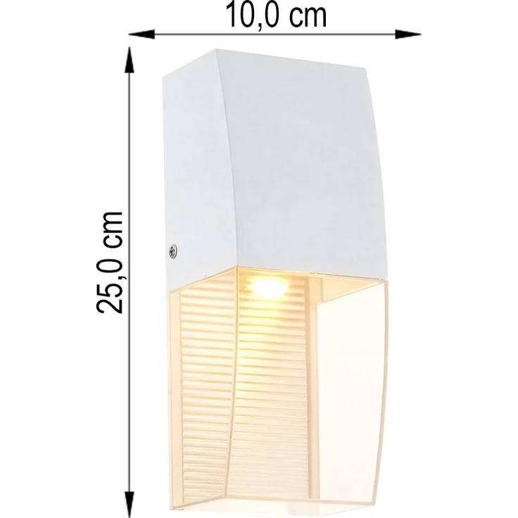 LED Wandleuchte, Höhe 25 cm, weiß, SERVOI – Bild 10