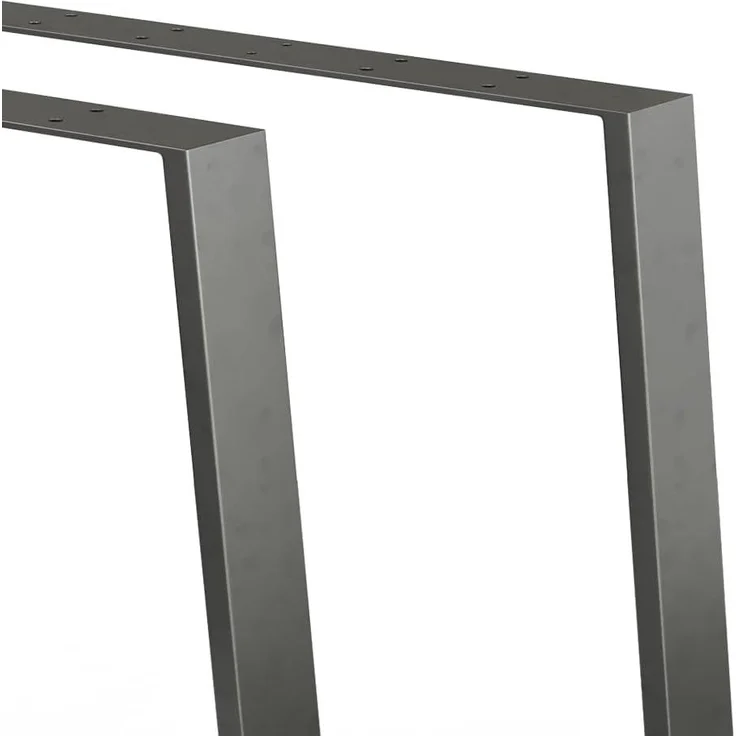 Tischbeine Schwarz 80 x 72 cm Trapezförmig Vicco – Bild 6