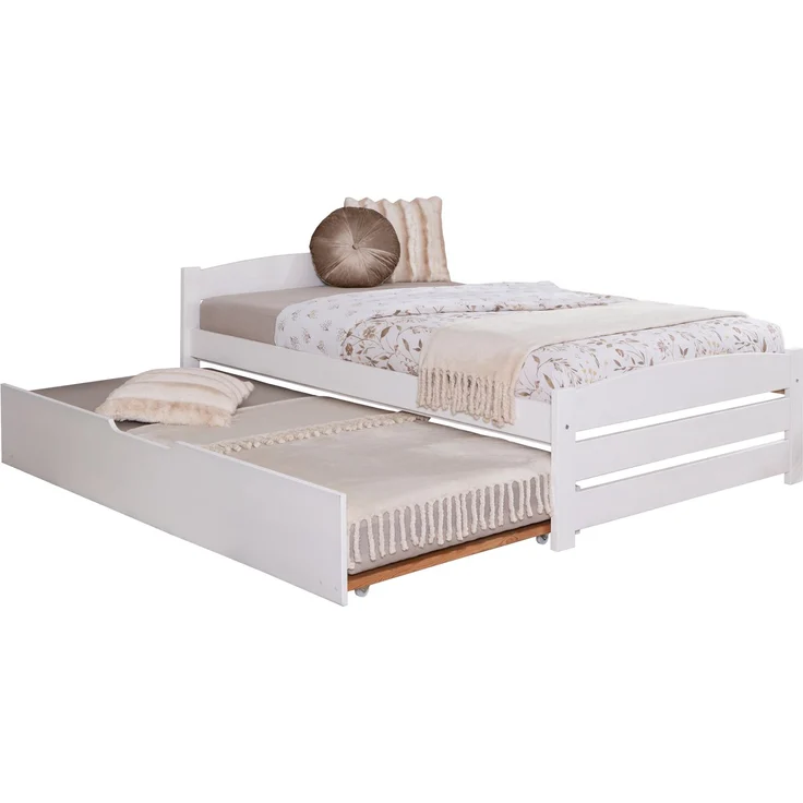 Stauraumbett Seniorenbett "Loni" 120x200 Kiefer massiv