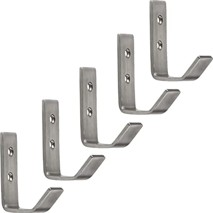 SO-TECH® Garderobenhaken Kleiderhaken ALBA BA 20 mm Garderobenhaken echt Edelstahl (5 St) – Bild 2