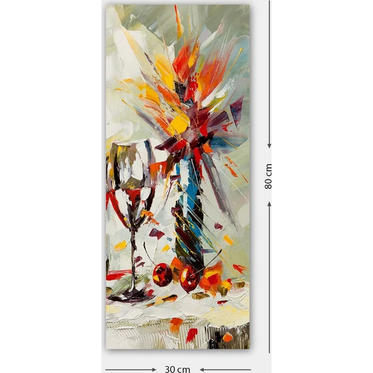 Wallity 'DKY521636_3080' Dekoratives Leinwandgemälde, Mehrfarbig, 80 x 30 cm – Bild 2