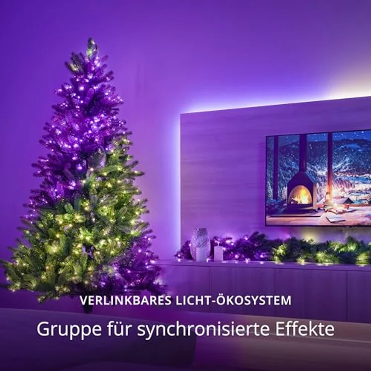 Twinkly TWS600STP-BEU, 600 Lampen, LED, Multi, 30000 h, Drinnen/Draußen, Schwarz – Bild 6