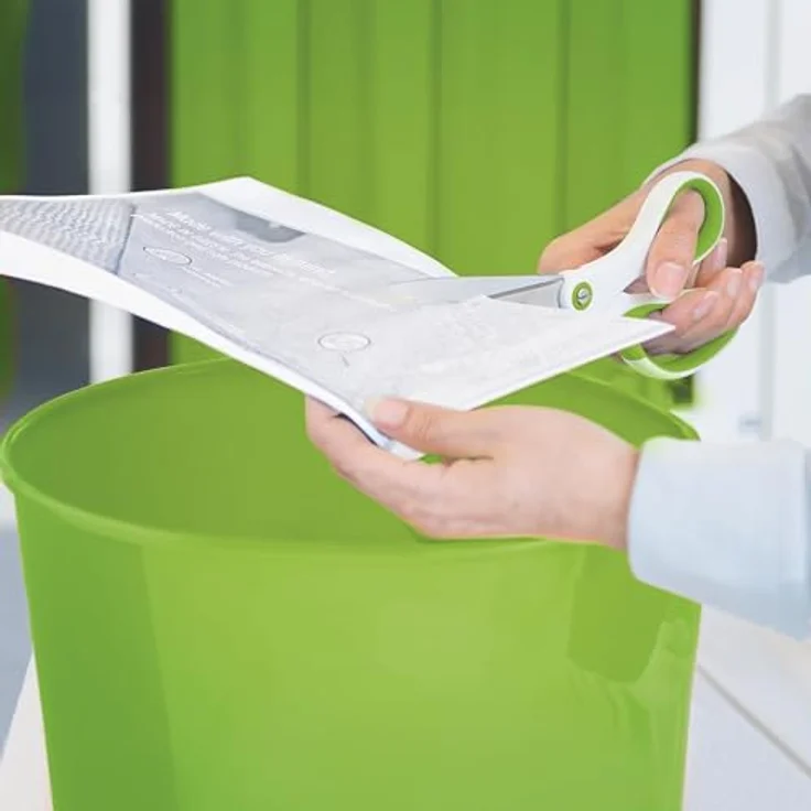 Leitz WOW Duo Colour Papierkorb 15,0 l grün, stabiler Polystyren-Korpus mit Prämie nach Registrierung – Bild 2