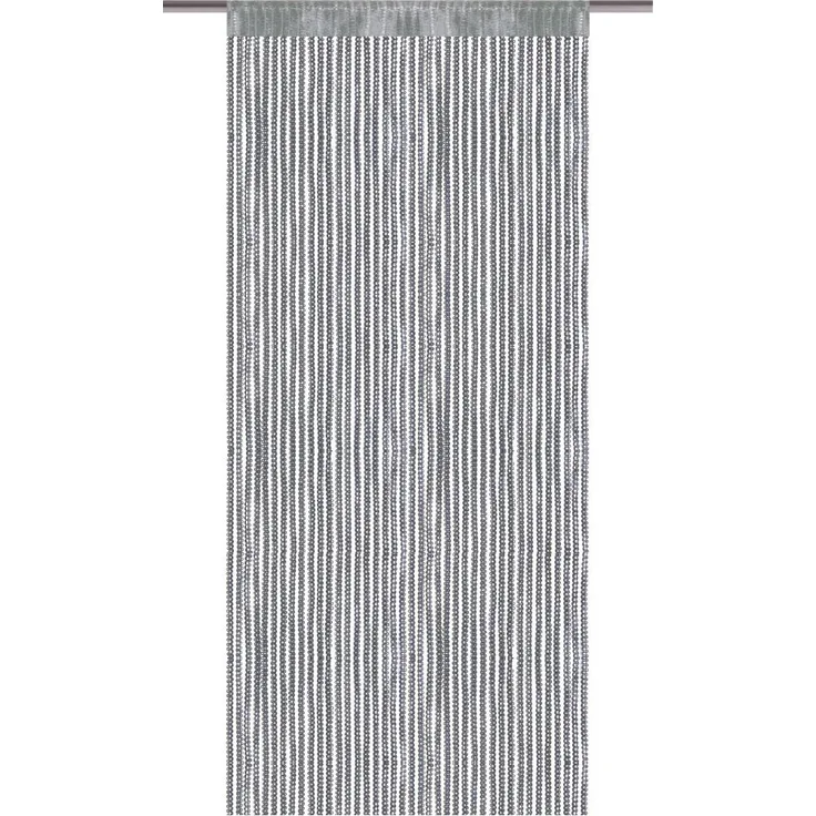 Fadenvorhang Lurex- Optik Fadengardine mit Stangendurchzug Türvorhang, attraktiv und modern in vielen verschiedenen Ausführungen erhältlich Anthrazit 90x200cm