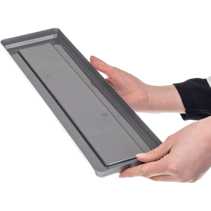 KADAX Blumentopfständer 50 cm, rechteckiges Tablett, Anthrazit, Kunststoff – Bild 4