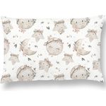 SUPERBE BEBE Kinderkissen Mit Kopfkissenbezug Baumwolle - Kissen für Kinder 1 bis 3 Jahre Größe 33x45 cm - Weiches Kissen Hypoallergen Maschinenwaschbar Ideal Fürs Bett oder Auf Reisen EIN Nickerchen