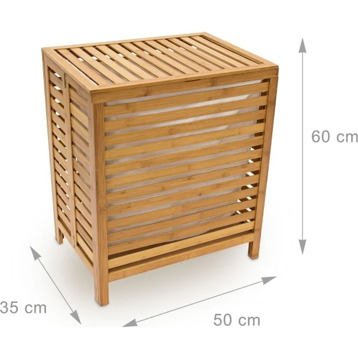 Wäschetruhe Holz – Bild 4