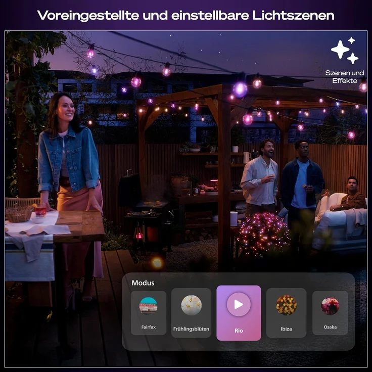 Philips Hue Festavia Globe Outdoor Lichterkette 14 m EU – Bild 5