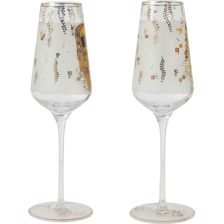 Goebel Sektglas Sektglas Gustav Klimt - Adele & der Kuss, 1-tlg, Glas – Bild 4