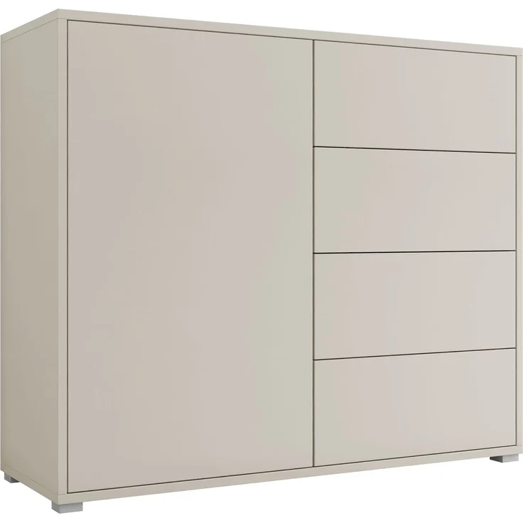 Kommode 'Gesita K1D4SZ', Holz, Cashmere, 100 x 93 x 41 cm – Bild 3