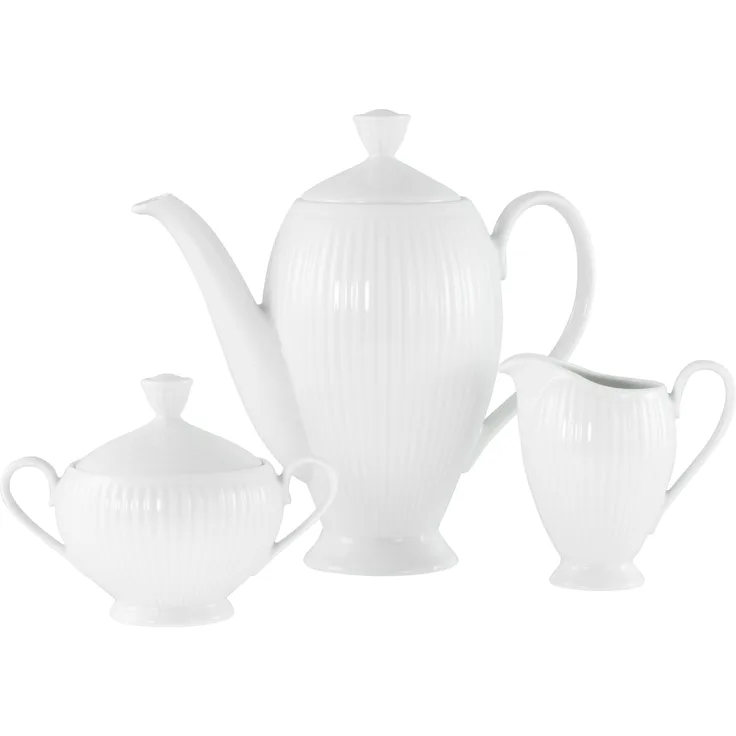 Valencia Weiss, Kaffeegarnitur 3-tlg (mo)