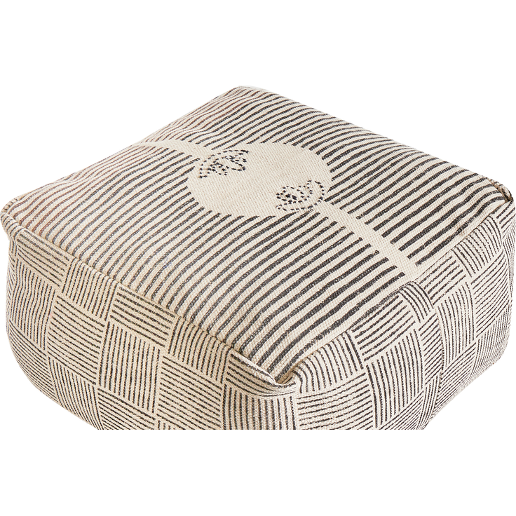 Pouf LUTZ Baumwolle Grau – Bild 5