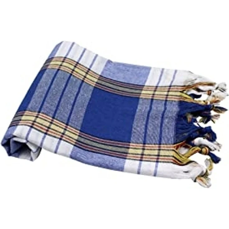 my Hamam Hamamtücher Hamamset Classic 2x blau und 2x rot Saunatücher, Baumwolle, Polyester (Spar-Set, 4-St), saugstark, kompakt & vielseitig – Bild 3