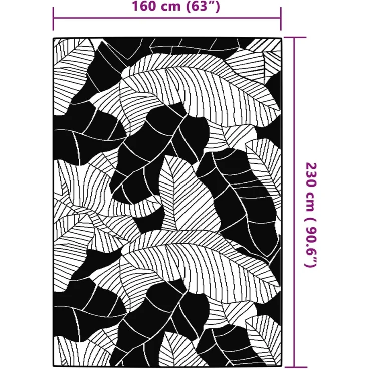 vidaXL Outdoor-Teppich ARAKIL Grün 160x230 cm PP 368583 – Bild 5