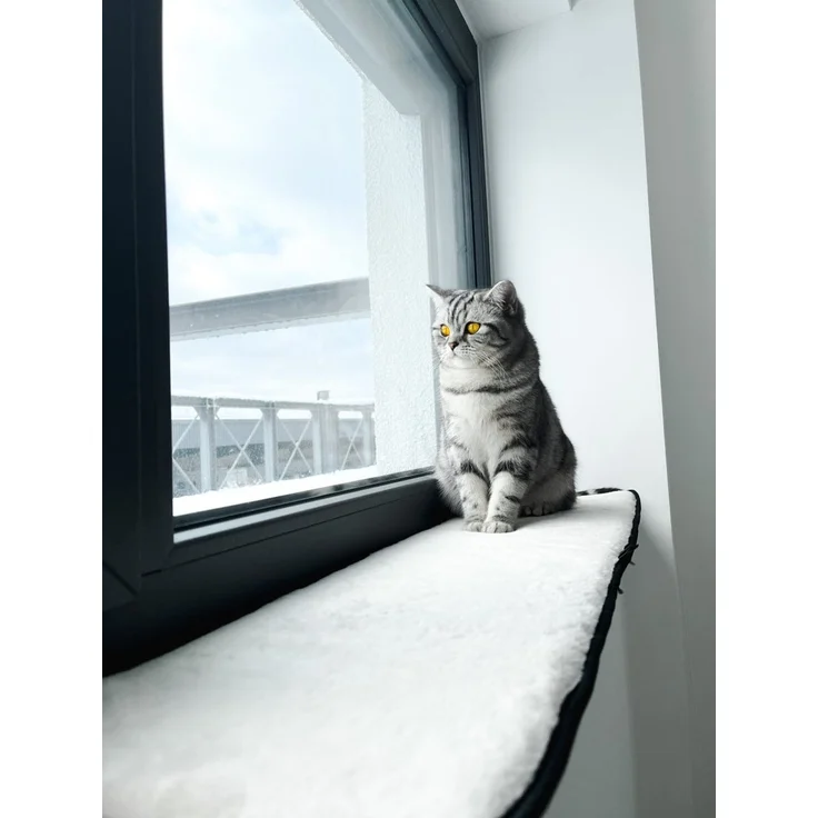 Fensterbankauflage für Katzen 90 x 25 cm Katzenbett – Bild 3