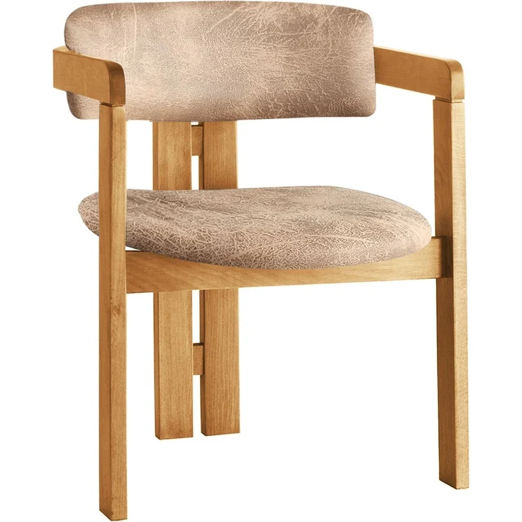 Skye Decor 'CO - 041' Stuhl, Eiche / Beige, 58 x 76 x 49 cm – Bild 2
