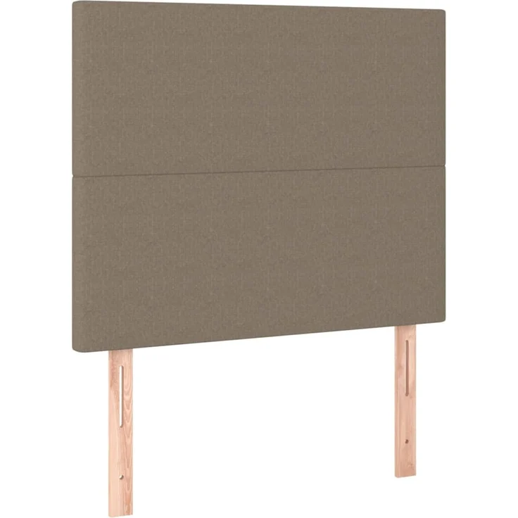 vidaXL Kopfteile 2 Stk. Taupe 90 x 5 x 78/88 cm Stoff 3116038 – Bild 2