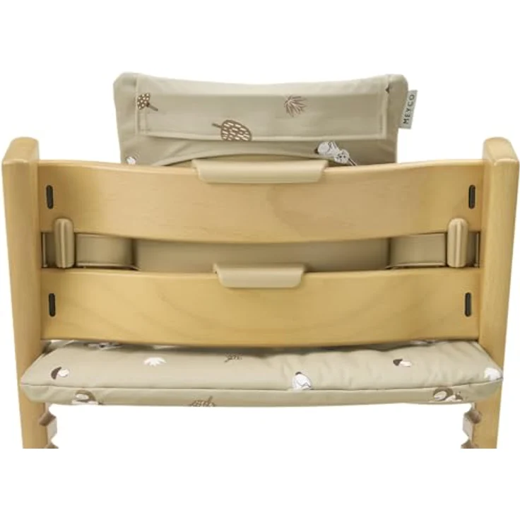 Meyco Hochstuhl Sitzkissen - Forest Animals, ergonomische Polsterung, wasserfest, für Hauck Alpha, Stokke Tripp Trapp und mehr – Bild 4