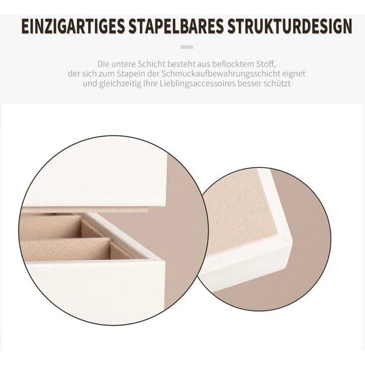AdelDream Schmuckkasten Schmuckschatulle Schmucktablett – Bild 3