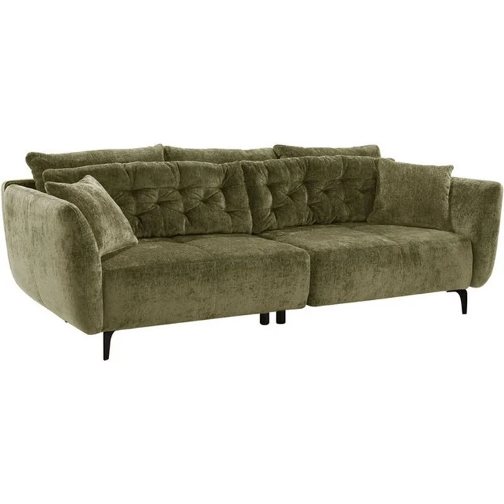 Jockenhöfer Gruppe Big-Sofa Spa, im Retrolook mit Wellenfederung, und frei im Raum stellbar, inkl. 7 Kissen – Bild 4
