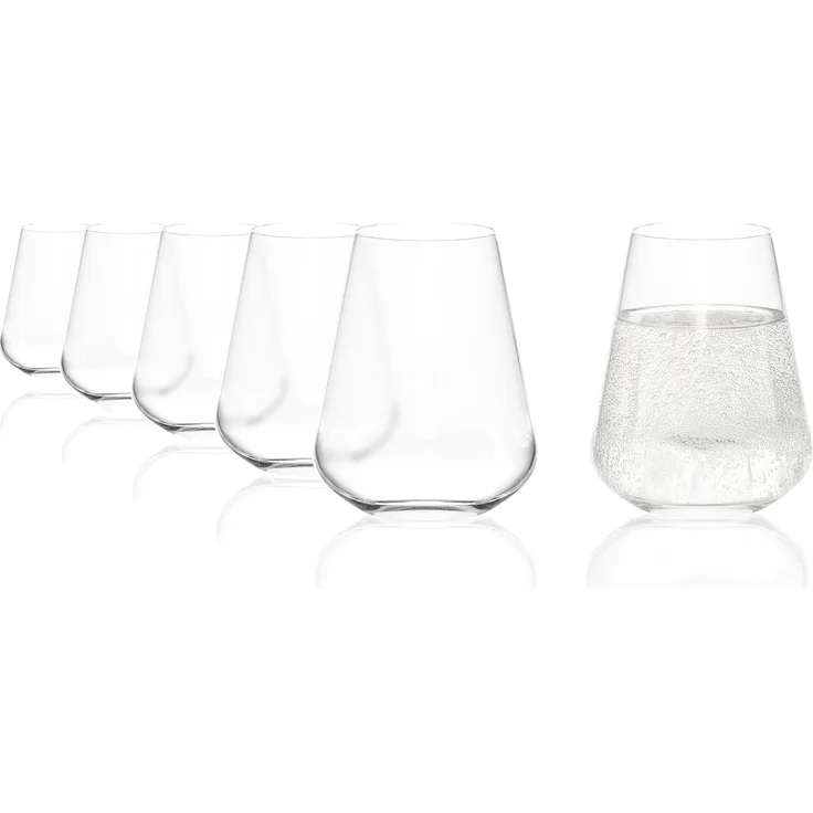 Stölzle Lausitz Q1 Wasserbecher mundgeblasen 6er Set - A