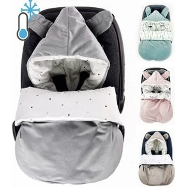 BABEES Fußsack BABYFUßSACK für Babyschale Frühling Übergang warm mit Füllung, Einschlagdecke Fußsack Schlafsack Baby Kinderwagen GANZJÄHRIG – Bild 6
