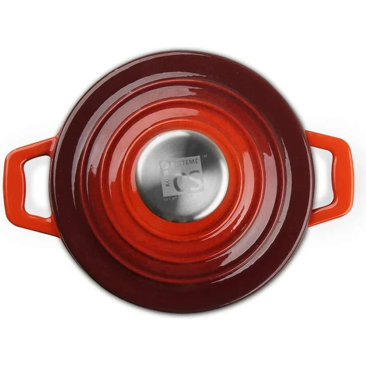CS Koch-Systeme Topf-Set Xanten, Gusseisen (Set, 7-tlg, je 1 Fleischtopf Ø 16/26 cm, 1 Bratentopf Ø 24 cm, 1 Pfanne Ø 28 cm), Induktion – Bild 7