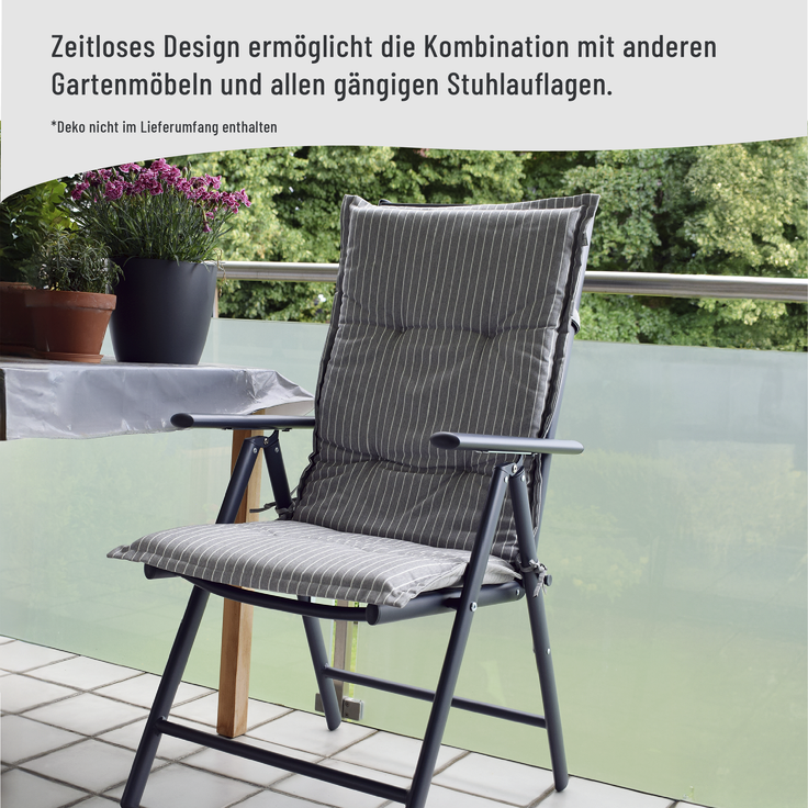 Klappstuhl Aluminium 2er Set Garten- & Campingstuhl – Bild 9