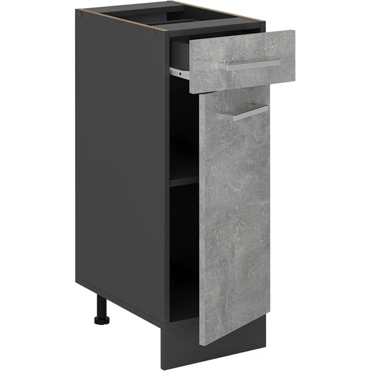 Küchenunterschrank R-Line Beton 30 cm , AP Anthrazit Vicco – Bild 5