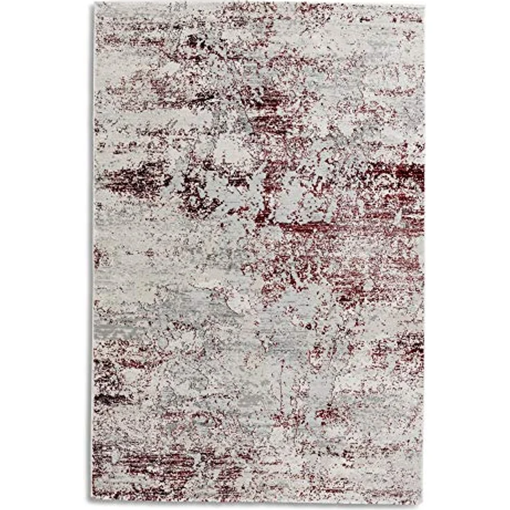 Novel Webteppich Antea, rechteckig 80x150 cm, creme-rot, Vintage-Design, pflegeleicht, antistatisch, für Fußbodenheizung geeignet – Bild 3