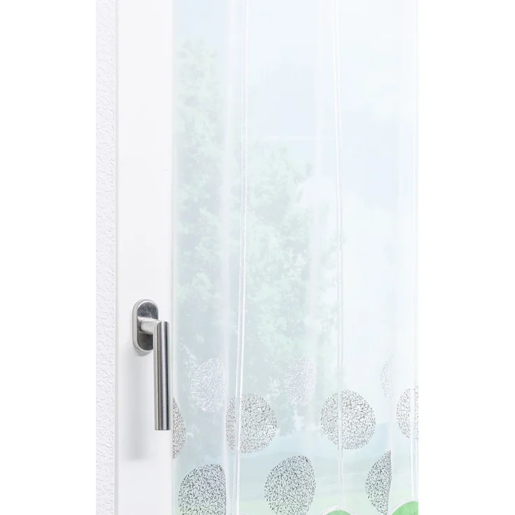 Scheibengardine Lysel - Kringel Muster (Bx H) 128cm * 90cm Braun/grau-braun – Bild 4