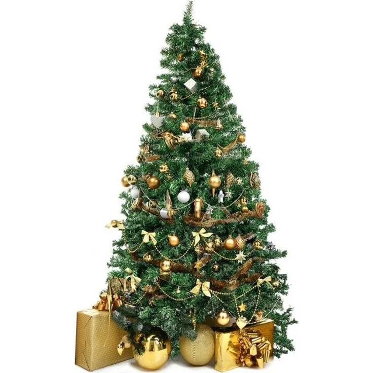 Dimono Künstlicher Weihnachtsbaum DIMONO - Dekorativer XXL Weihnachtsbaum mit Ständer und Stecksystem, Christbaum, Naturgetreuer Tannenbaum mit wunderschönen Baumspitzen – Bild 4