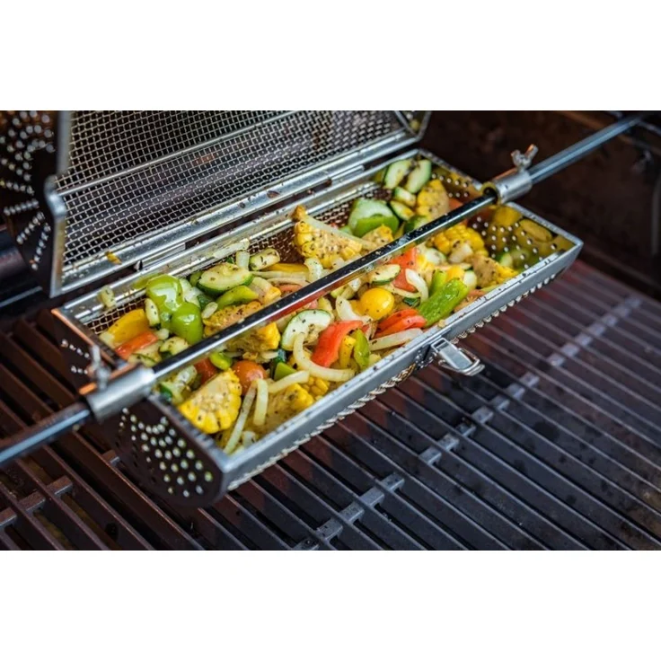 Grillfürst Drehspießkorb / Rotisseriekorb, Edelstahl v2 – Bild 6