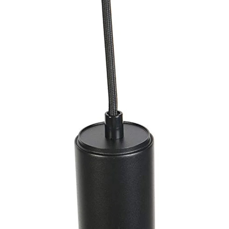 Qazqa Tuba Pendelleuchte, Schwarz, dimmbar, GU10 Fassung, ideal als Wohnzimmerlampe, 1 x 50 Watt – Bild 5