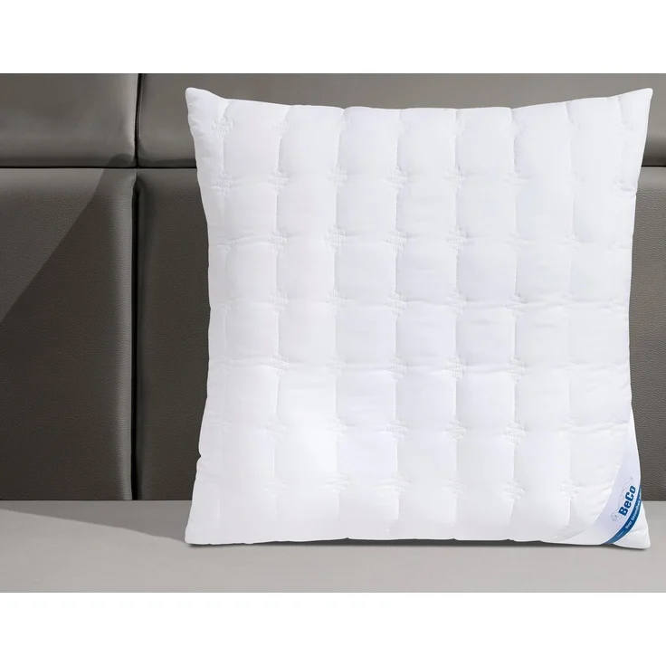 Beco Microfaserkissen Kopfkissen Medibett Cotton Soft, in 40x80 oder 80x80 cm, Füllung: Faserbällchen, Bezug: Polyester & Baumwolle, Ideal für Allergiker geeignet (Hausstauballergiker) – Bild 2
