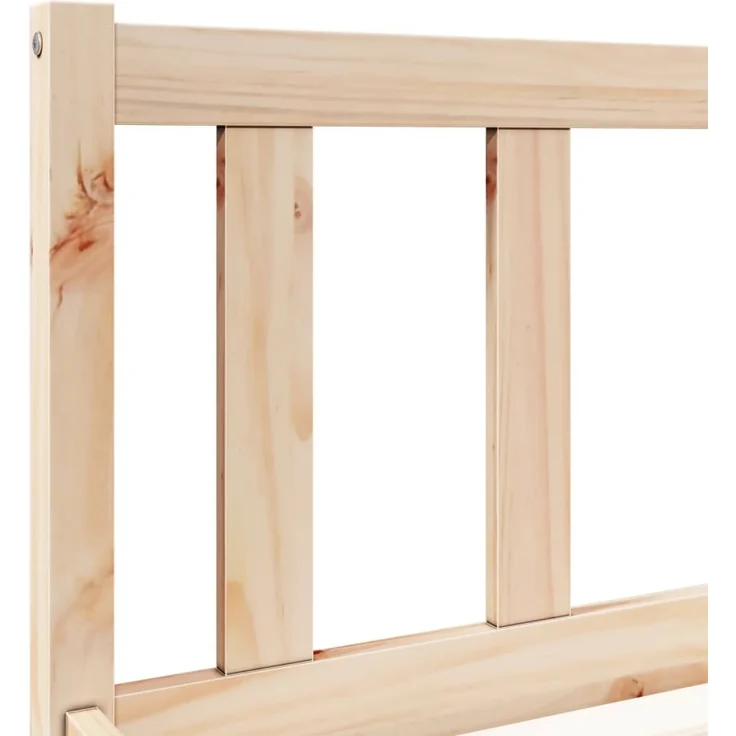 vidaXL Massivholzbett Extra Lang ohne Matratze 80x220 Kiefernholz 852442 – Bild 3