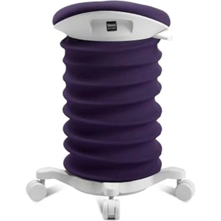 TOPSTAR Sitness 4D mit Rollen AGR-Zertifiziert Dynamischer Sitzhocker Papyrus - dunkelviolett, ergonomischer Bürohocker - höhenverstellbar - stärkt den Rücken - entlastet die Bandscheiben – Bild 5