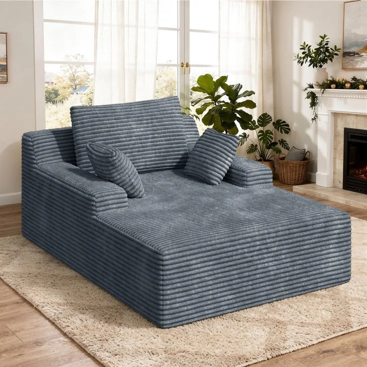 Aivermeile Multifunktionales All-in-One-Sofa Modulares Chaiselongue Schlafsofa, 172x129x40 cm, Relaxliege für Wohnzimmer, Schlafzimmer & Gästezimmer, großzügige Liegefläche, ergonomische Rücken- & Armlehnen, formbeständige Schaumstoffpolsterung, inkl. ...