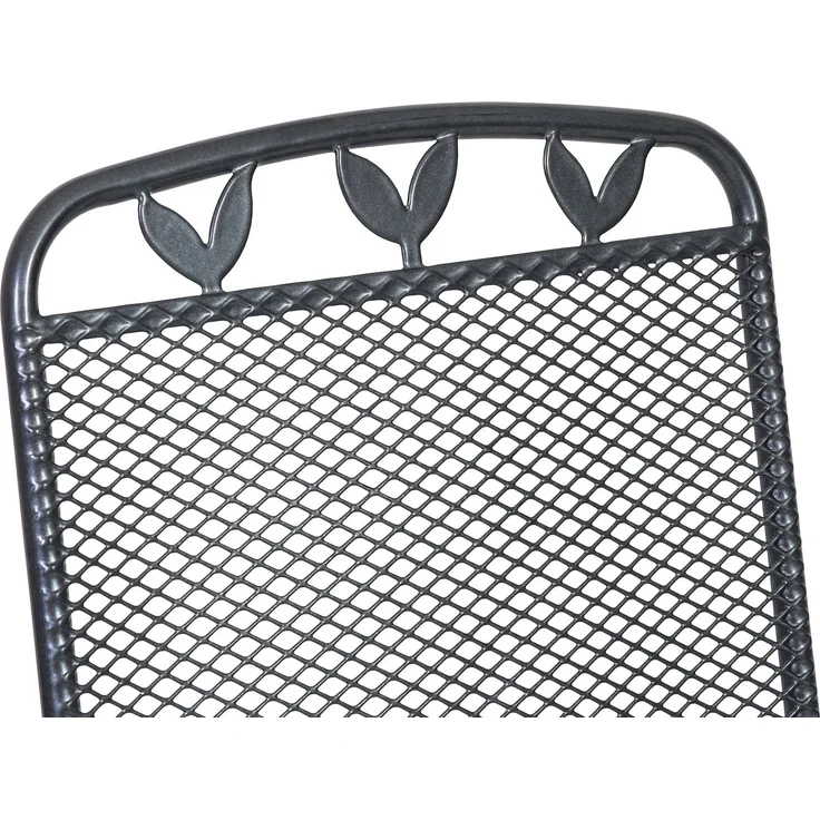 greemotion Klappstuhl Toulouse klappbar wetterfest verstellbar Gartenstuhl Balkonstuhl 58x108x64 cm eisengrau – Bild 7