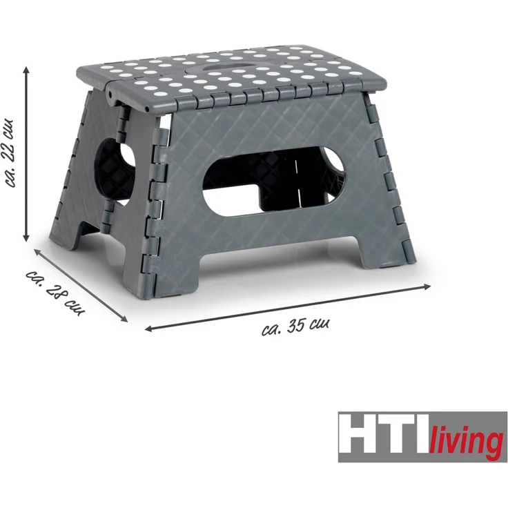 HTI-Living Kunststoff Klapphocker 22 cm hoch – Bild 2