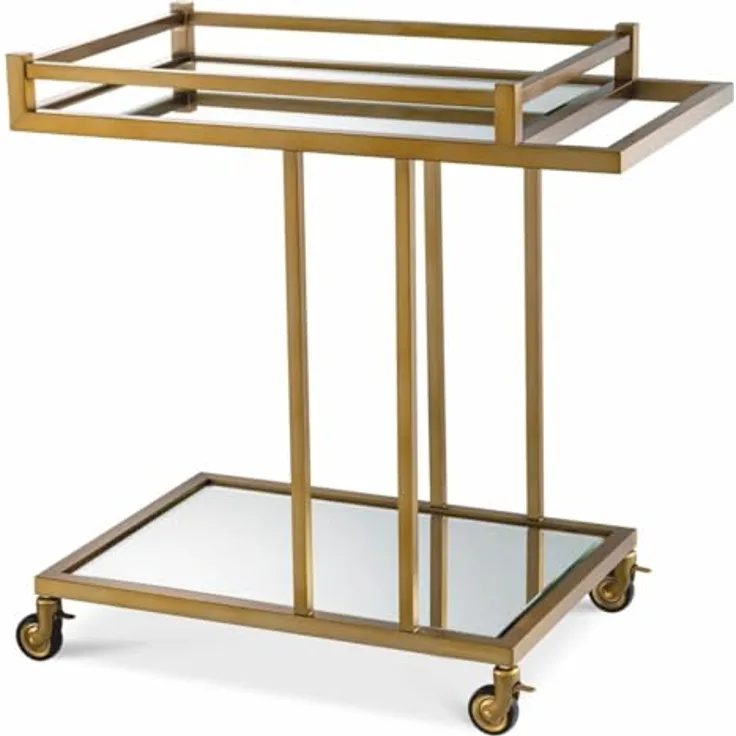 Casa Padrino Luxus Servierwagen Messing 78 x 46 x H. 79 cm - Hotel & Restaurant Accessoires