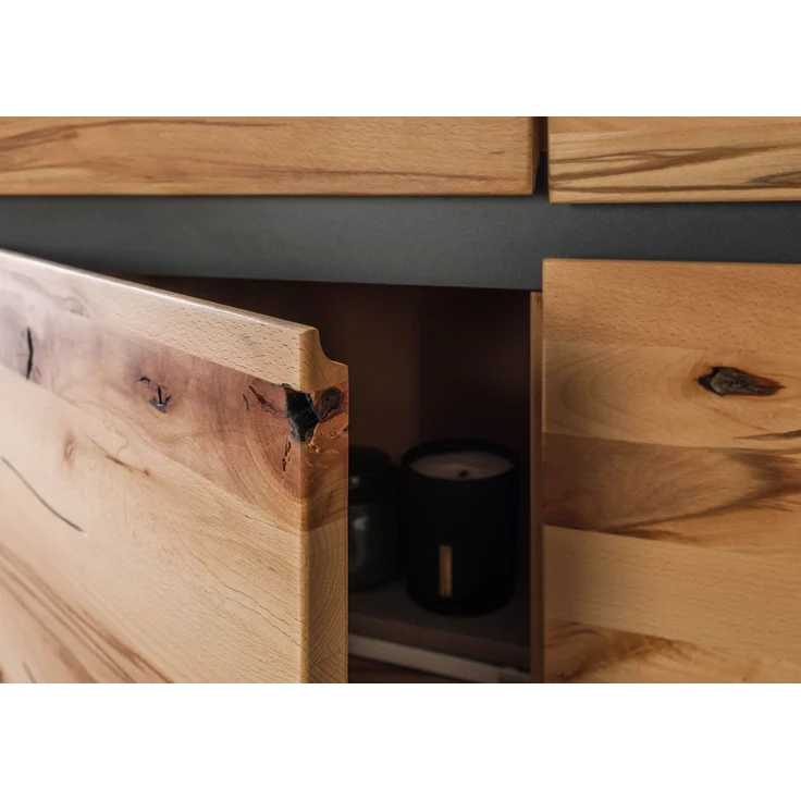 Vitrine Kernbuche 103x40x148 natur geölt VILLANDERS #102 – Bild 6