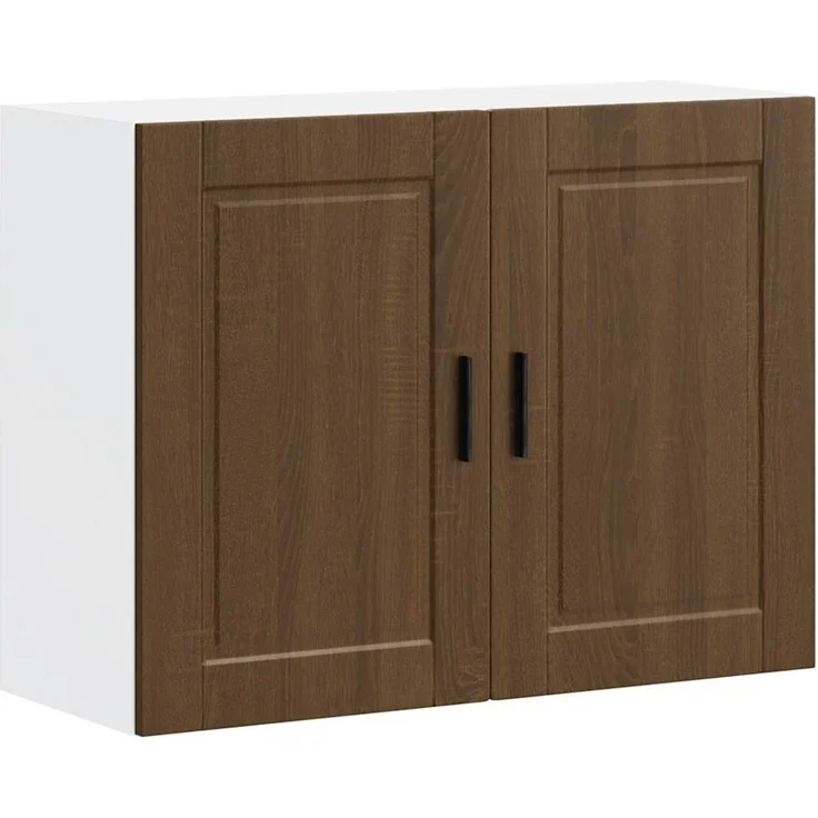 vidaXL Küchen-Hängeschrank Porto Braun Eichen-Optik Holzwerkstoff 854074 – Bild 2